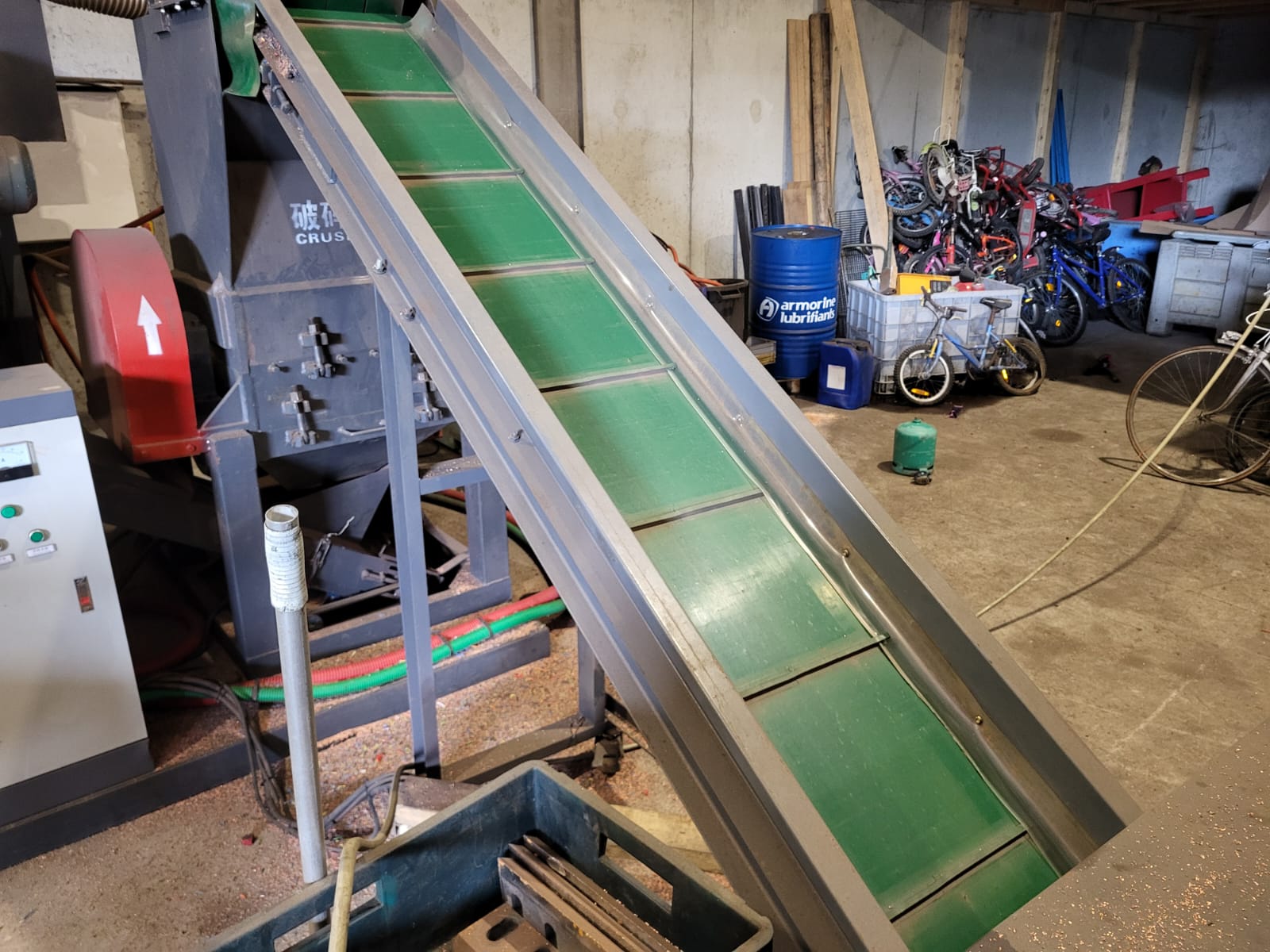 Ligne de recyclage de câbles d'occasion