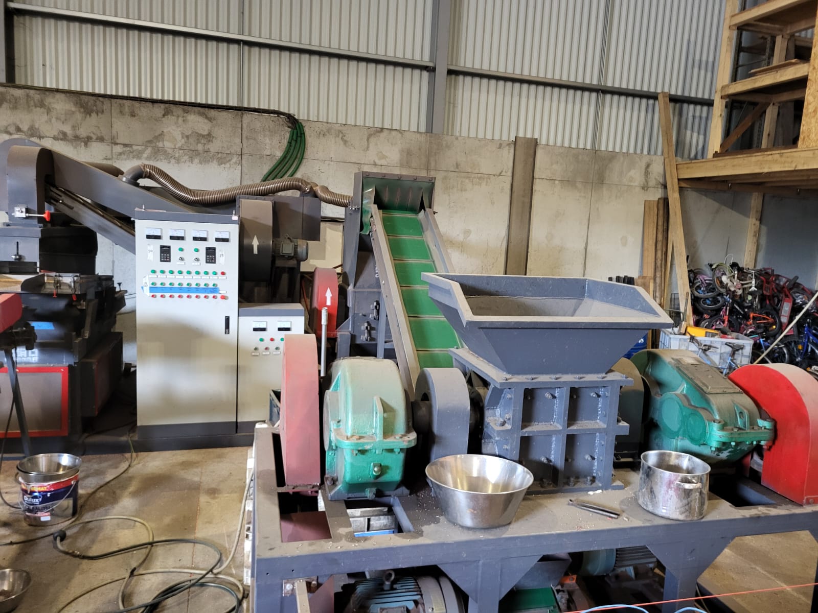 Ligne de recyclage de câbles d'occasion