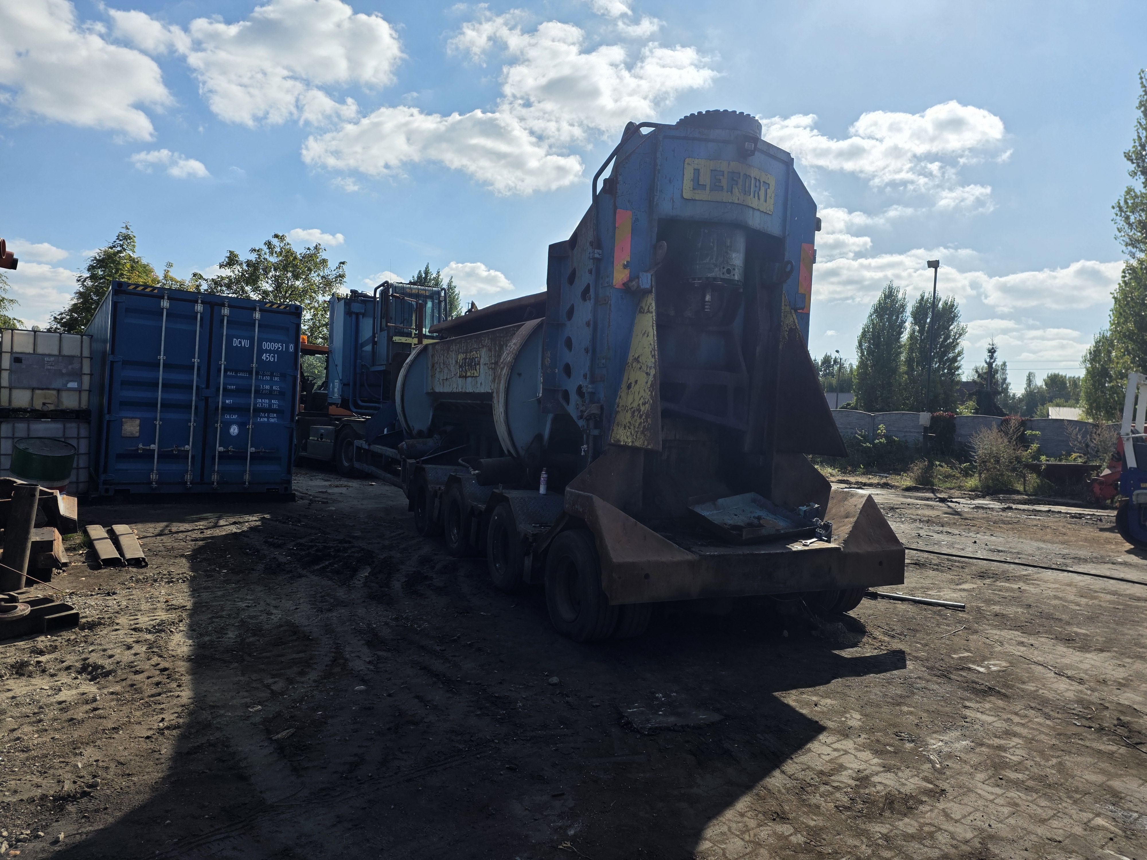 lefort 600 ton mobile shear baler 
